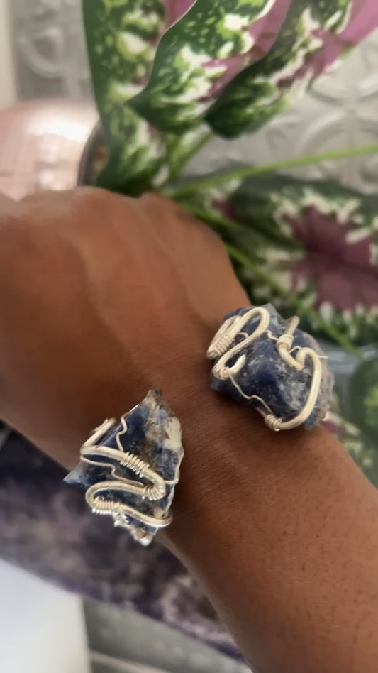 Sodalite Cuff Bracelet