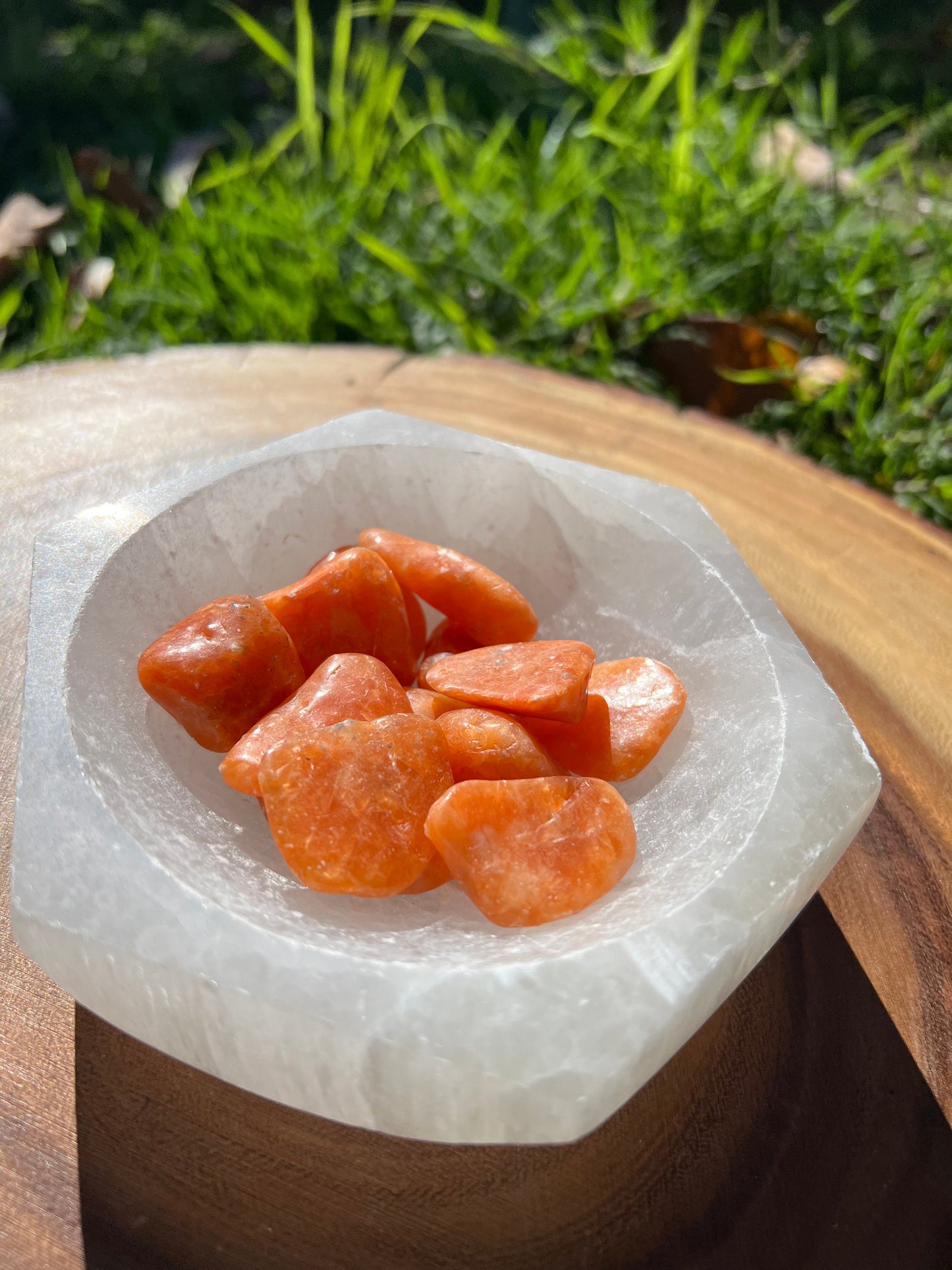 Orange Orchid Calcite