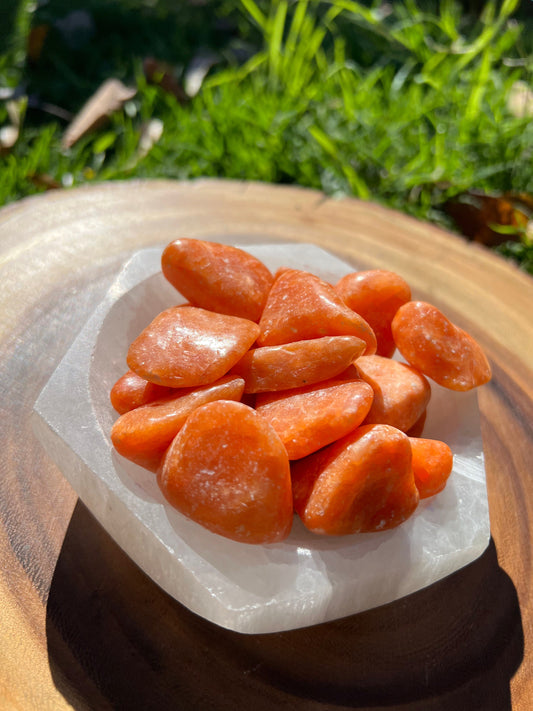 Orange Orchid Calcite